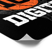 Tweecijferige verjaardagsdecorations Boy 10th Bask Poster (Hoek)