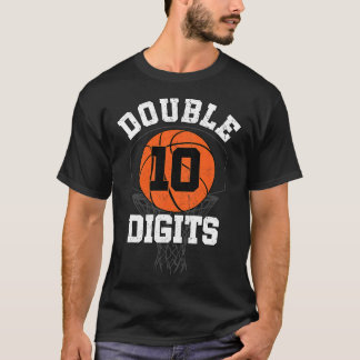 Tweecijferige verjaardagsdecorations Boy 10th Bask T-shirt