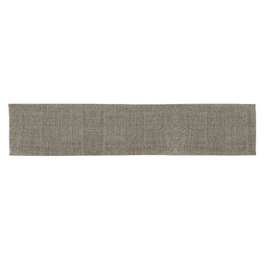 Tweed Brown en Black Korte Tafelloper (Horizontaal)