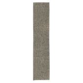 Tweed bruin en zwart korte tafelloper (Voorkant)