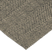 Tweed bruin en zwart korte tafelloper (Hoek)