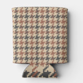 Tweed Goose Foot Pattern Blikjeskoeler (Achterkant)