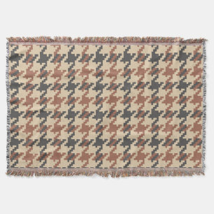 Tweed Goose Foot  Pattern Deken