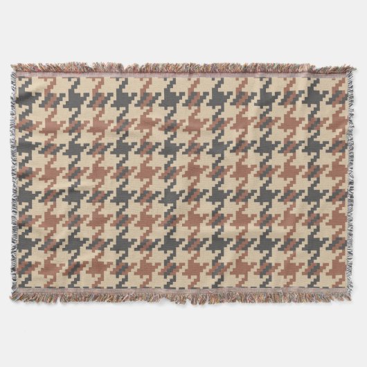 Tweed Goose Foot Pattern Deken (Voorkant)