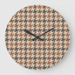 Tweed Goose Foot Pattern Grote Klok