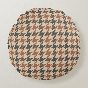 Tweed Goose Foot  Pattern Rond Kussen