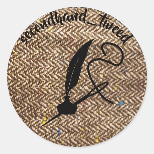 tweed logo sticker (Voorkant)