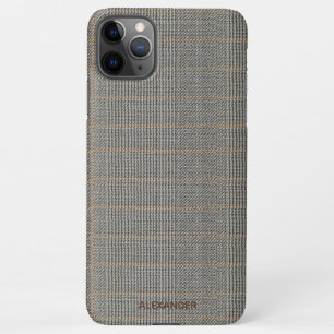 Tweed look Personalized Mannen vrouwen Budget iPhone 11Pro Max Hoesje