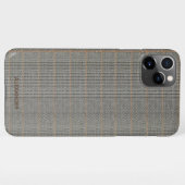 Tweed look Personalized Mannen vrouwen Budget iPhone Hoesje (Achterkant horizontaal)