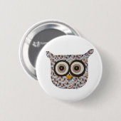 Tweed Owl Button (Voorkant /achterkant)
