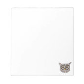 Tweed Owl-laptop Notitieblok (Voorkant)