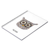 Tweed Owl Notitieboek (Linkerzijde)