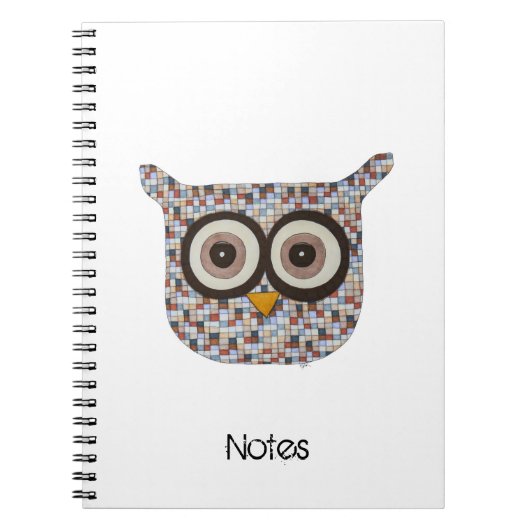 Tweed Owl Notitieboek (Voorkant)