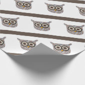 Tweed Owl Wrapping Paper Cadeaupapier (Hoek)
