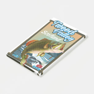 Tweed Valley Schotland Vissen poster Post-it® Notes