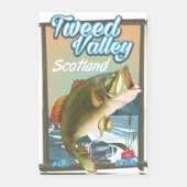 Tweed Valley Schotland Vissen poster Post-it® Notes (Voorkant)