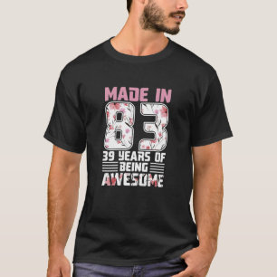 tweedaagse cadeautjes voor vrouwen in 83 39 jaar t-shirt