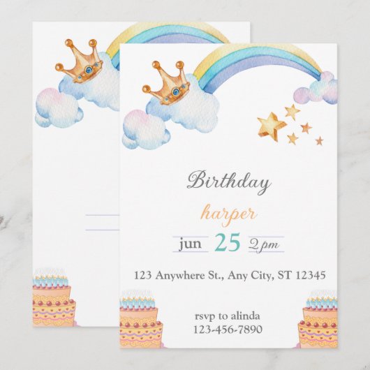 tweedaagse uitnodiging (Voorkant / Achterkant)