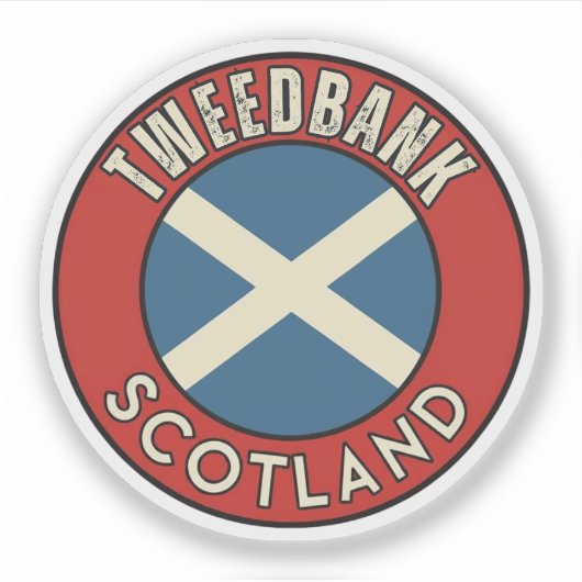 Tweedbank, Schotland Sticker (Voorkant)