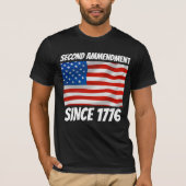 TWEEDE 2DE AMMENDMENT 1776 PATRIOT T-SHIRTS (Voorkant)
