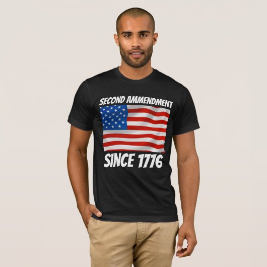 TWEEDE 2DE AMMENDMENT 1776 PATRIOT T-SHIRTS (Voorkant volledig)