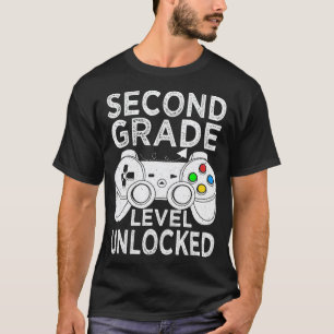 Tweede 2e Gradenniveau Onvergrendelde videogame Te T-shirt