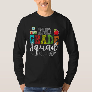 Tweede 2e klas squad leerkrachten studenten team t t-shirt