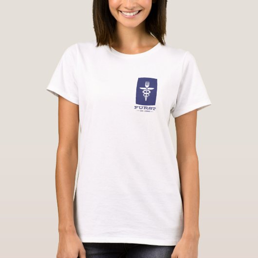 Tweede 50ste Jubileum - Vrouwenblauw T-shirt (Voorkant)