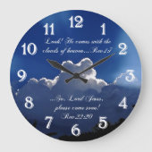 Tweede aankomende Inspirerend scriptklok Grote Klok (Voorkant)