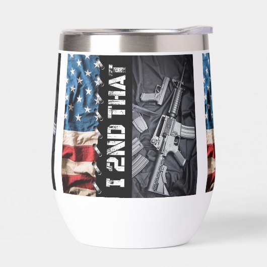 Tweede amendement 11 oz. Thermosbeker (Links)