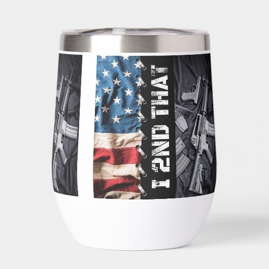 Tweede amendement 11 oz. Thermosbeker (Achterkant)