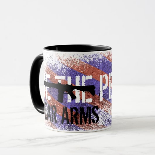 Tweede amendement, Amerikaanse vlag en AR-15 Mok (Voorkant links)