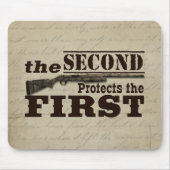 Tweede amendement Bescherming eerste amendement Muismat (Voorkant)