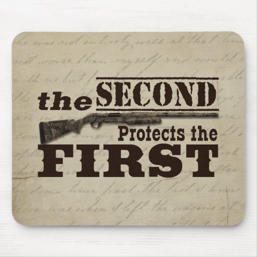 Tweede amendement Bescherming eerste amendement Muismat (Voorkant)
