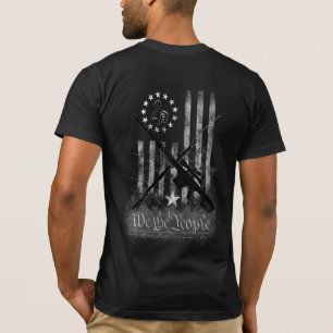 Tweede amendement  Betsy Ross Amerikaanse vlag T-shirt