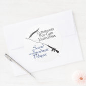 Tweede Amendement Blogger Sticker (Envelop)