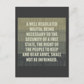 Tweede amendement briefkaart (Voorkant)