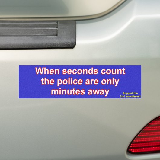 Tweede amendement bumpersticker (Op auto)