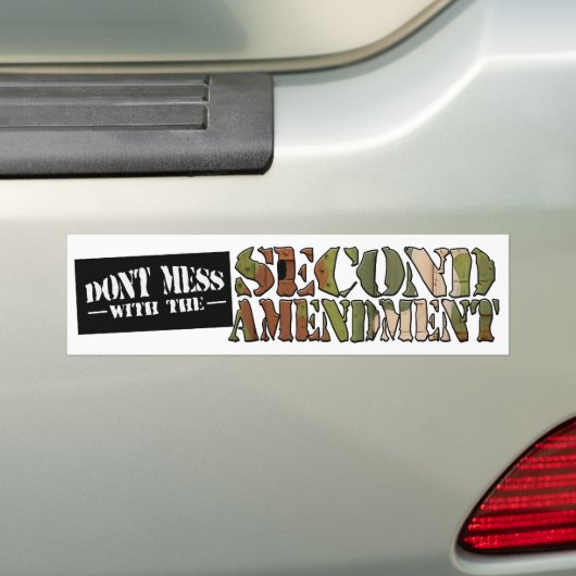Tweede amendement bumpersticker (Op auto)