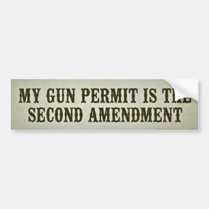 Tweede amendement Bumpersticker