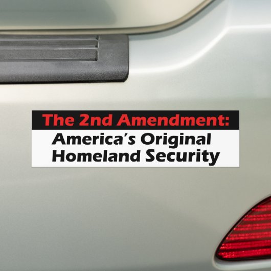 Tweede amendement bumpersticker (Op auto)