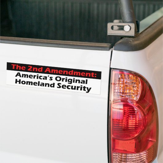 Tweede amendement bumpersticker (Op Truck)