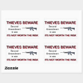 Tweede amendement Colt AR-15 security sticker (Vel)