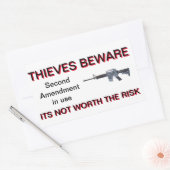 Tweede amendement Colt AR-15 security sticker (Envelop)
