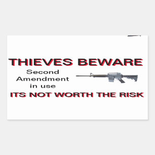 Tweede amendement Colt AR-15 security sticker