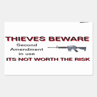 Tweede amendement Colt AR-15 security sticker