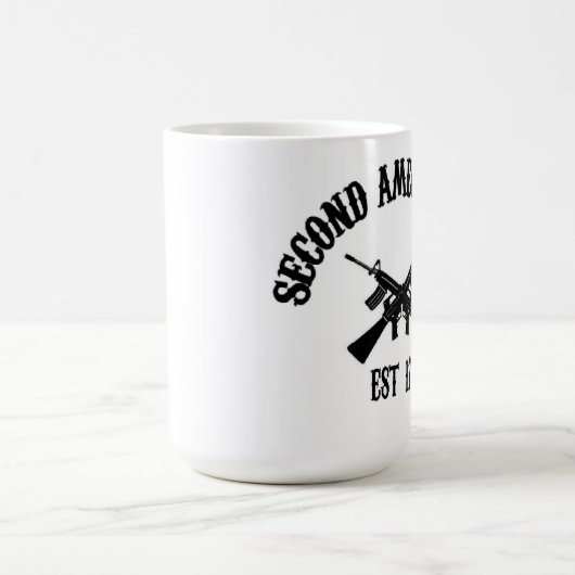 Tweede amendement Est. 1791 Koffiemok (Center)