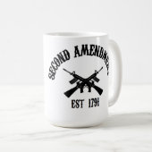 Tweede amendement Est. 1791 Koffiemok (Voorkant rechts)