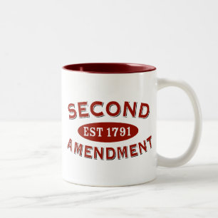Tweede amendement Est. 1791 Tweekleurige Koffiemok