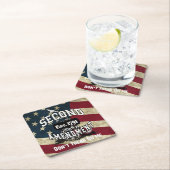 Tweede amendement Gadsden Flag niet over mij Kartonnen Onderzetters (Insitu)